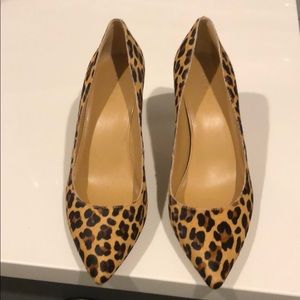 JCrew Leopard heels